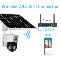 دوربین اسپیددام دولنز خورشیدی سیمکارتی V380 با یکسال گارانتی چشمان بیدار آریا بدون نیاز به نصاب با بهترین قیمت دید در شب رنگی و پلاک خوانی با باطری 1500 تا 150 روز انتقال تصویر