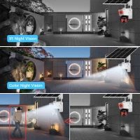 دوربین اسپیددام دولنز خورشیدی سیمکارتی V380 با یکسال گارانتی چشمان بیدار آریا بدون نیاز به نصاب با بهترین قیمت دید در شب رنگی