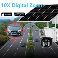 دوربین اسپیددام دولنز خورشیدی سیمکارتی V380 با یکسال گارانتی چشمان بیدار آریا بدون نیاز به نصاب با بهترین قیمت دید در شب رنگی و پلاک خوانی