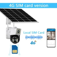 دوربین اسپیددام دولنز خورشیدی سیمکارتی V380 با یکسال گارانتی چشمان بیدار آریا بدون نیاز به نصاب با بهترین قیمت دید در شب رنگی و پلاک خوانی با باطری 1500 تا 150 روز انتقال تصویر سیمکارت همراه اول