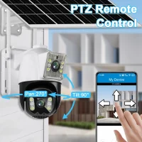 دوربین اسپیددام دولنز خورشیدی سیمکارتی V380 با یکسال گارانتی چشمان بیدار آریا بدون نیاز به نصاب