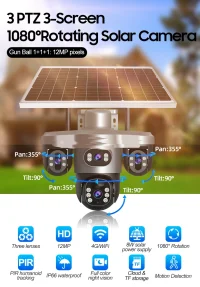 دوربین خورشیدی سه لنز V380