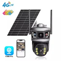 دوربین خورشیدی سیمکارتی زومدار V380 با دو لنز 2 سال گارانتی